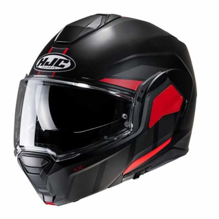 Casco HJC i100 BEIS MC1SF - Nero opaco/Rosso